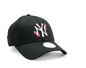 Dámská Kšiltovka New Era 9FORTY Womens MLB Strawberry New York Yankees Black / White