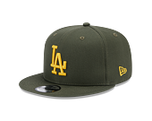 Kšiltovka New Era 9FIFTY MLB Side Patch Los Angeles Dodgers New Olive / Mellow Yellow