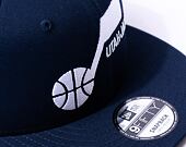 Kšiltovka New Era 9FIFTY NBA Patch Utah Jazz Oceanside Blue / White