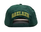 Kšiltovka New Era 9FIFTY MLB Side Patch Script Oakland Athletics Dark Green / Olive