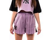 Dámské kraťasy New Era MLB Lifestyle Shorts New York Yankees - Pastel Lilac / Black