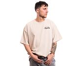 Triko Karl Kani Woven Signature Heavy Jersey Boxy Diner Tee vanilla melange