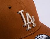 Kšiltovka New Era 39THIRTY MLB League Essential Los Angeles Dodgers Caramel Brown / Stone