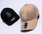 Kšiltovka New Era - 9FORTY League Essential - NY Yankees - Camel / Stone