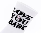 Ponožky Rip N Dip Love You Mid Socks (White)