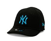 Dětská kšiltovka New Era 9FORTY Kids MLB League Essential New York Yankees - Black / Sunwash Blue