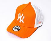 Dětská kšiltovka New Era 9FORTY Kids A-Frame Trucker MLB New York Yankees - Orange / White