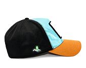 Kšiltovka Capslab Rick & Morty Trucker - Rick - Turquoise / Black / Brown