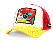 Kšiltovka Capslab DC Comics Trucker - Batman & Robin MEME - White / Red / Yellow