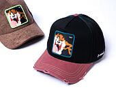 Kšiltovka Capslab Looney Tunes Trucker - Distressed Taz - Black / Sand / Red