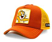 Kšiltovka Capslab Tom and Jerry Trucker - Victorious Jerry - Brown