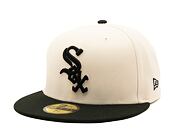 Kšiltovka New Era 59FIFTY MLB Chicago White Sox Retro - Cream White / Black