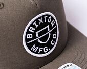 Kšiltovka Brixton Crest C MP Snapback - Cinder Grey