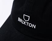 Kšiltovka Brixton Alpha LP Cap - Black/White Vintage Wash