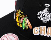 Kšiltovka Mitchell & Ness World Champs Snapback NHL Chicago Blackhawks Black