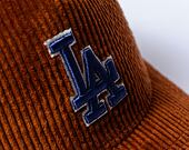 Kšiltovka New Era - 9FORTY Trucker Cord - LA Dodgers - Brown