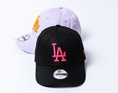 Dětská Kšiltovka New Era - 9FORTY League Essential - LA Dodgers - Black / Pink