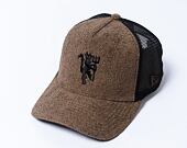 Kšiltovka New Era - 9FORTY Trucker French Terry - Manchester United FC - Moss Brown