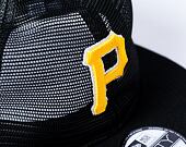 Kšiltovka New Era - 9FIFTY Embroidered Mesh - Pittsburgh Pirates - Black