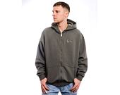 Mikina Karl Kani Small Signature Tribal OS Full Zip Hoodie anthracite