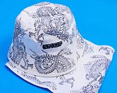 Klobouk-Kukla Rip N Dip - Haku Face Mask Bucket Hat (Off White)