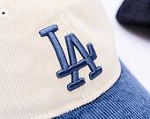 Kšiltovka New Era - MLB Distressed 9TWENTY - LA Dodgers - Cream / Dark Royal