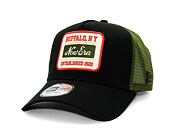 Kšiltovka New Era - Buffalo Patch 9FORTY Trucker - Black / New Olive