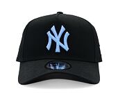 Kšiltovka New Era - MLB Essential 9FORTY A-Frame - NY Yankees - Black / Pastel Blue