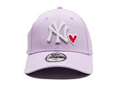 Dětská Kšiltovka New Era - MLB Infill 9FORTY - NY Yankees - Lila / White