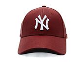 Dámská Kšiltovka New Era - MLB Crinkled PU 9FORTY - NY Yankees - Burgundy