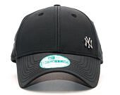 New Era 9FORTY Flawless Logo New York Yankees Black Strapback Cap