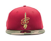 New Era Team Camo Cleveland Cavaliers 9FIFTY Cardinal/Woodland Camo Snapback Cap