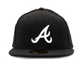 New Era 59FIFTY MLB Basic Atlanta Braves Fitted Black / White Cap