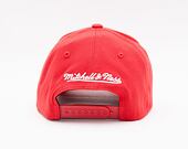 Mitchell & Ness Pinscript Redline Snapback Branded Scarlet / White Cap