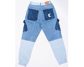 Karl Kani KK Og Block Denim Cargo Pants Blue