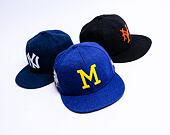 New Era 59FIFTY MLB Wool Milwaukee Brewers Cooperstown Blue Cap