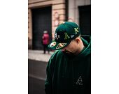 New Era 59FIFTY MLB All over Logo LP Low Profile Oakland Athletics Dark Green Cap