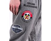 Tepláky Mitchell & Ness NHL M&N CITY COLLECTION FLEECE PANT BLACKHAWKS Grey Heather