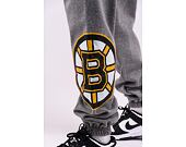 Tepláky Mitchell & Ness NHL M&N CITY COLLECTION FLEECE PANT BRUINS Grey Heather