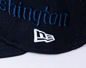 New Era 59FIFTY MLB Script 5 Washington Nationals Navy / Optic White Cap