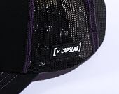 Kšiltovka Capslab Batman - Retro Batman Trucker Black / Purple