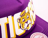 Kšiltovka Mitchell & Ness NCAA Billboard Trucker Snapback Louisiana State University Purple