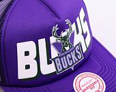 Kšiltovka Mitchell & Ness NBA Billboard Trucker Snapback Hwc Milwaukee Bucks Purple