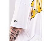 Triko New Era NBA Infill Logo Oversized Tee Los Angeles Lakers White / True Purple