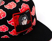 Kšiltovka Capslab Naruto - Itachi Uchiha Flat Black / Red