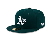 Kšiltovka New Era 59FIFTY MLB Team Side Patch Oakland Athletics Dark Green / White