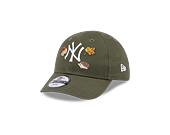 Dětská Kšiltovka New Era 9FORTY Kids MLB Outdoor New York Yankees New Olive / White