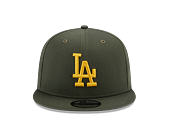 Kšiltovka New Era 9FIFTY MLB Side Patch Los Angeles Dodgers New Olive / Mellow Yellow