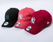 Kšiltovka New Era 9TWENTY MLB League Essential New York Yankees Cardinal / Optic White