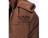 Bunda s Kapucou Karl Kani Retro Hooded Puffer Jacket brown